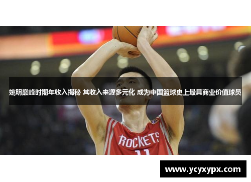 姚明巅峰时期年收入揭秘 其收入来源多元化 成为中国篮球史上最具商业价值球员